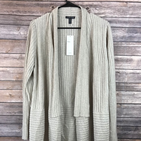 *SOLD* Eileen Fisher Merino Wool Long Cardigan BE9 - Picture 2 of 8